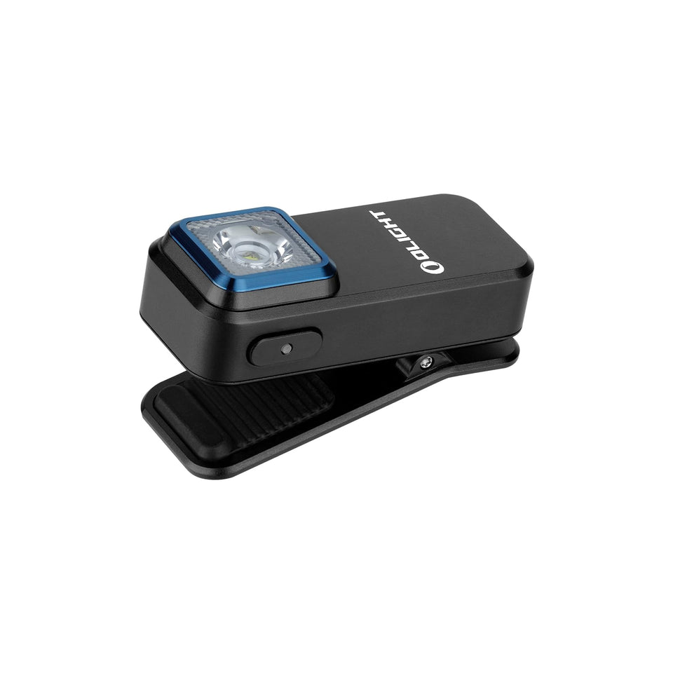 OLIGHT Oclip front view shows a compact clip-on flashlight for everyday carry.