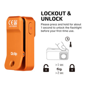 OLIGHT Oclip pocket-size flashlight fitting easily in a pocket
