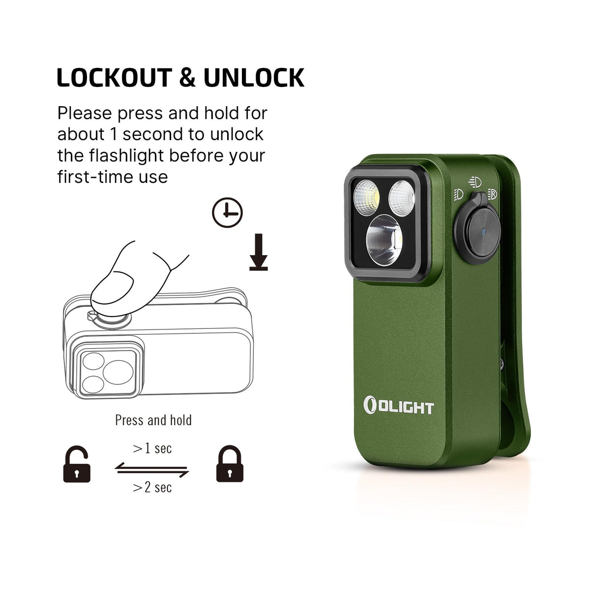 OLIGHT Oclip Pro IPX6 waterproof rating tested in rain
