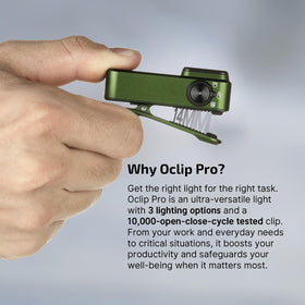OLIGHT Oclip Pro night cycling with bright floodlight