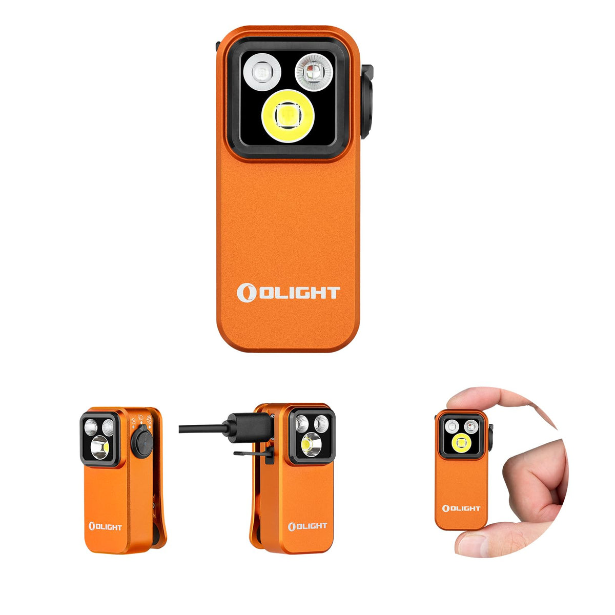OLIGHT Oclip Pro S emits 600 lm white light for bright, hands-free workspace illumination.