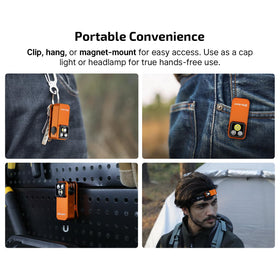 OLIGHT Oclip Pro S includes steady and flashing modes for signaling needs.