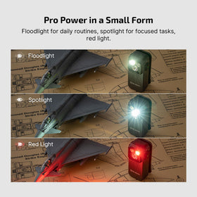 OLIGHT Oclip Pro spotlight beam for distance visibility