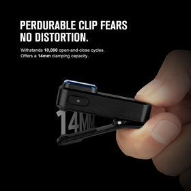 OLIGHT Oclip red-light mode provides night vision-friendly illumination for discreet signaling.