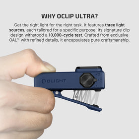 OLIGHT Oclip Ultra durable aluminum body resists scratches and daily use