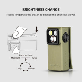 OLIGHT Oclip Ultra in a compact pocket-friendly form for daily carry.