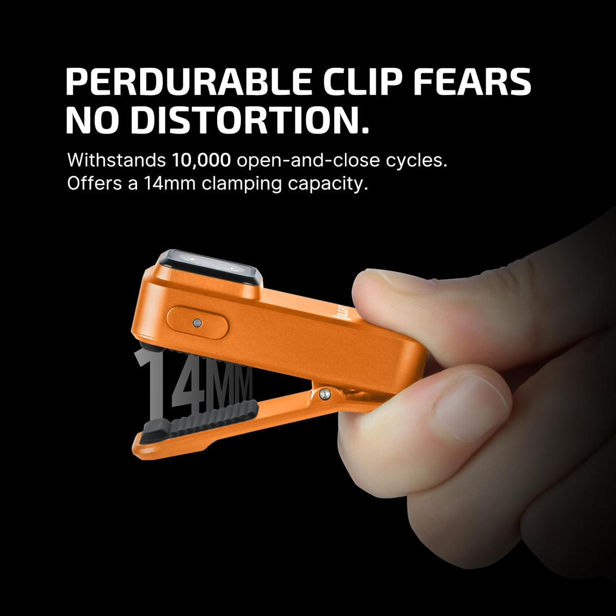 OLIGHT Oclip USB-C charging port for quick recharge on the go