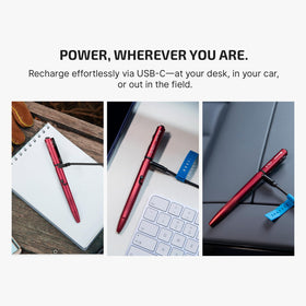 OLIGHT O'Pen 3 LED tip light aids close writing in the dark