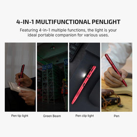 OLIGHT O'Pen 3 red clip light preserves night vision during late work