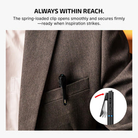 OLIGHT O'Pen 3 meteor-shower-textured grip provides secure hold