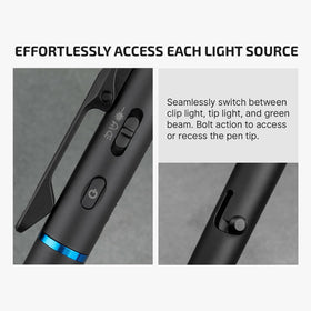 OLIGHT O'Pen 3 USB-C charging port for quick top-ups