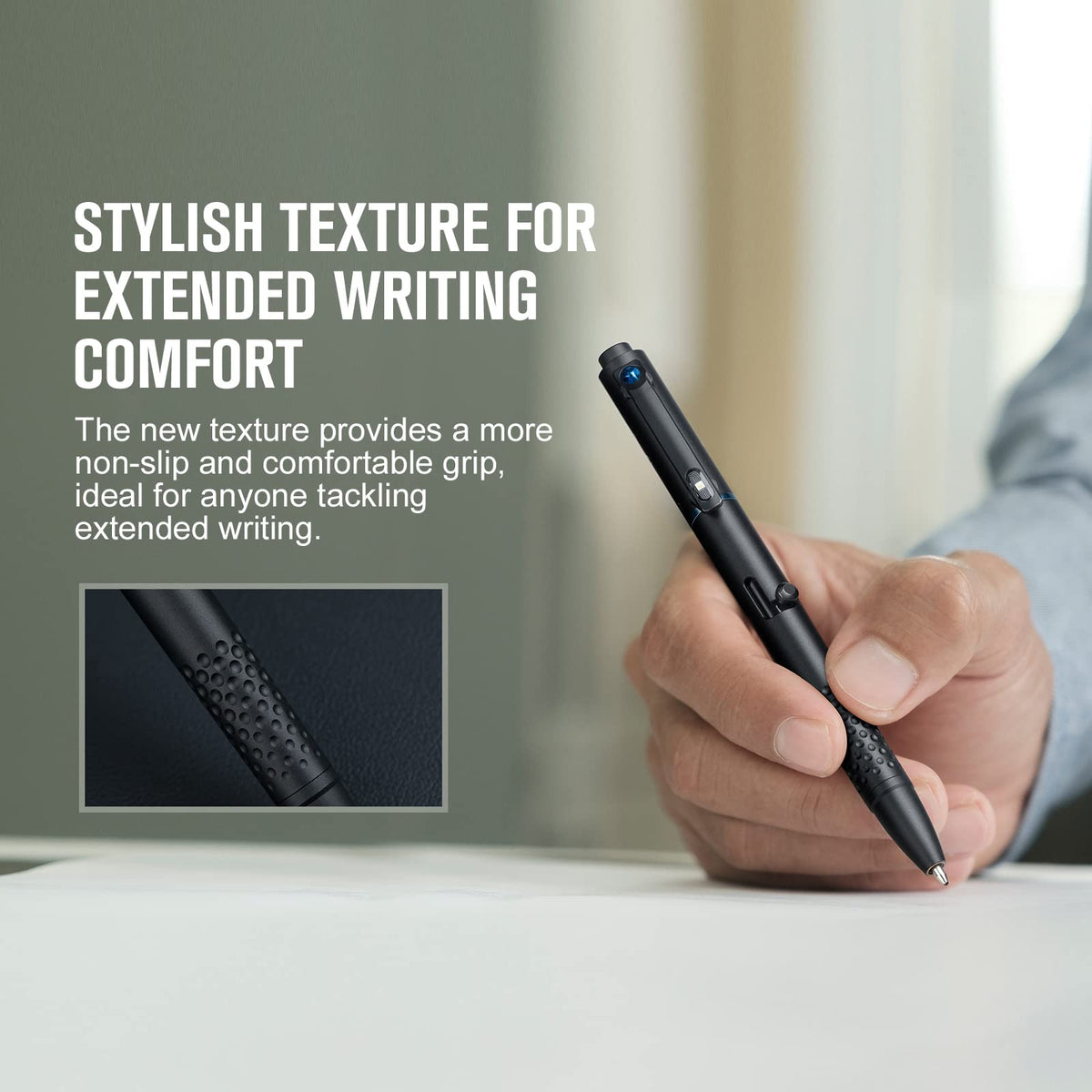 OLIGHT O'Pen Glow includes clip LED and pen-tip LED
