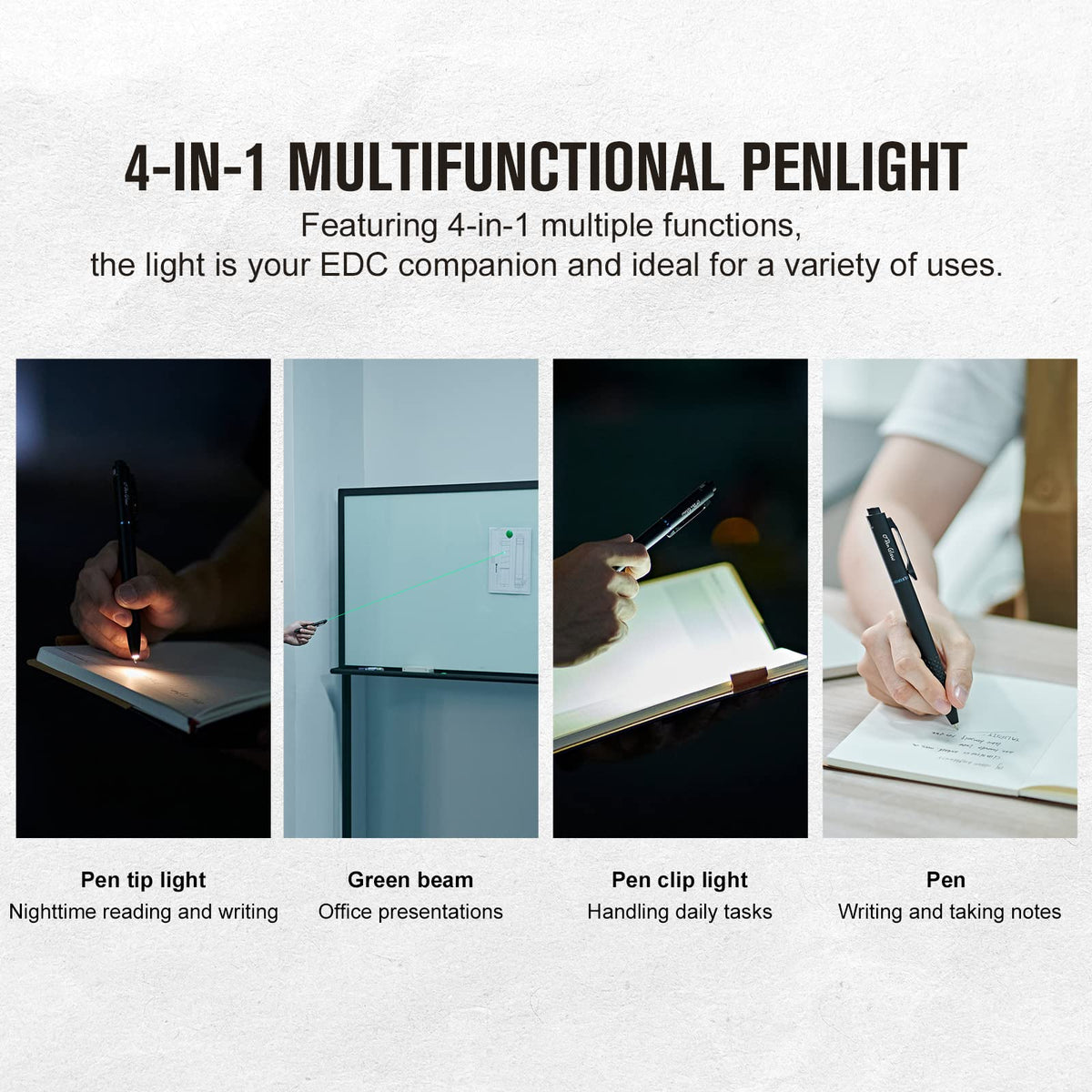 OLIGHT O'Pen Glow writing-tip LED for smooth note-taking