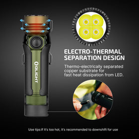 OLIGHT Seeker 4 Pro dual charging options for flexibility