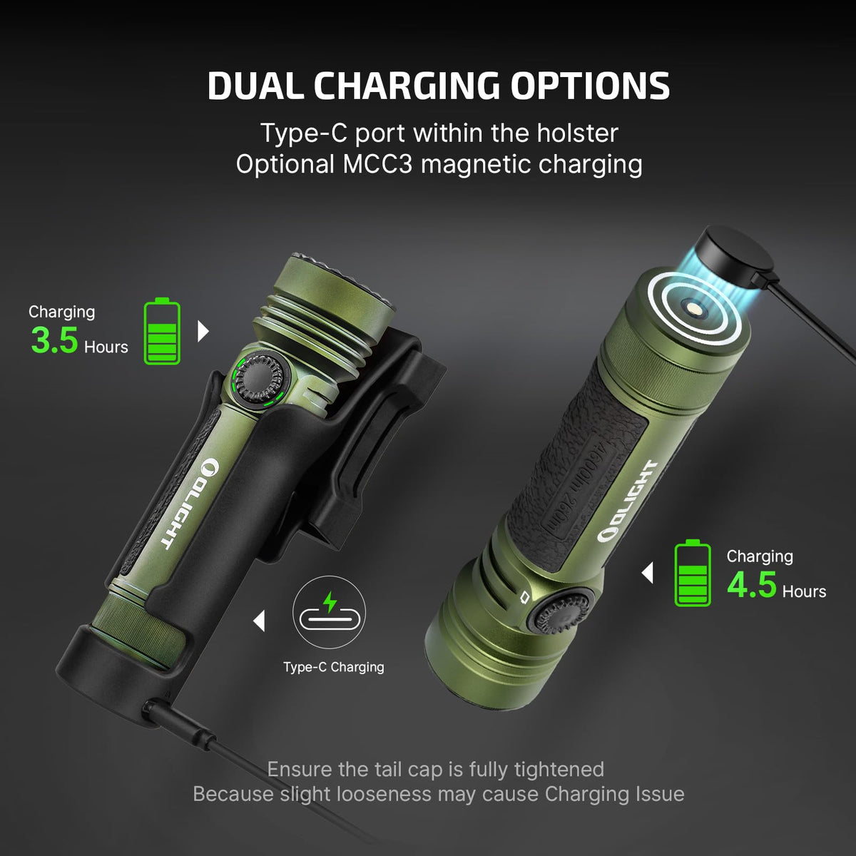 OLIGHT Seeker 4 Pro enlarged side-switch for glove-friendly control
