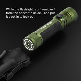 OLIGHT Seeker 4 Pro rugged OD Green build for adventures