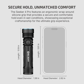 OLIGHT Seeker 4 Pro enlarged side switch is easy to operate with gloves