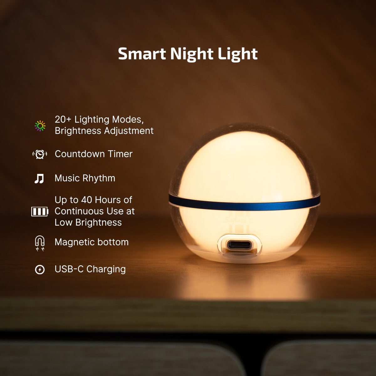 OLIGHT Sphere C soft white mode for cozy nighttime lighting