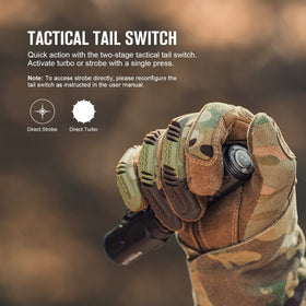 olight Warrior 3S with TIR-lens for long-range visibility