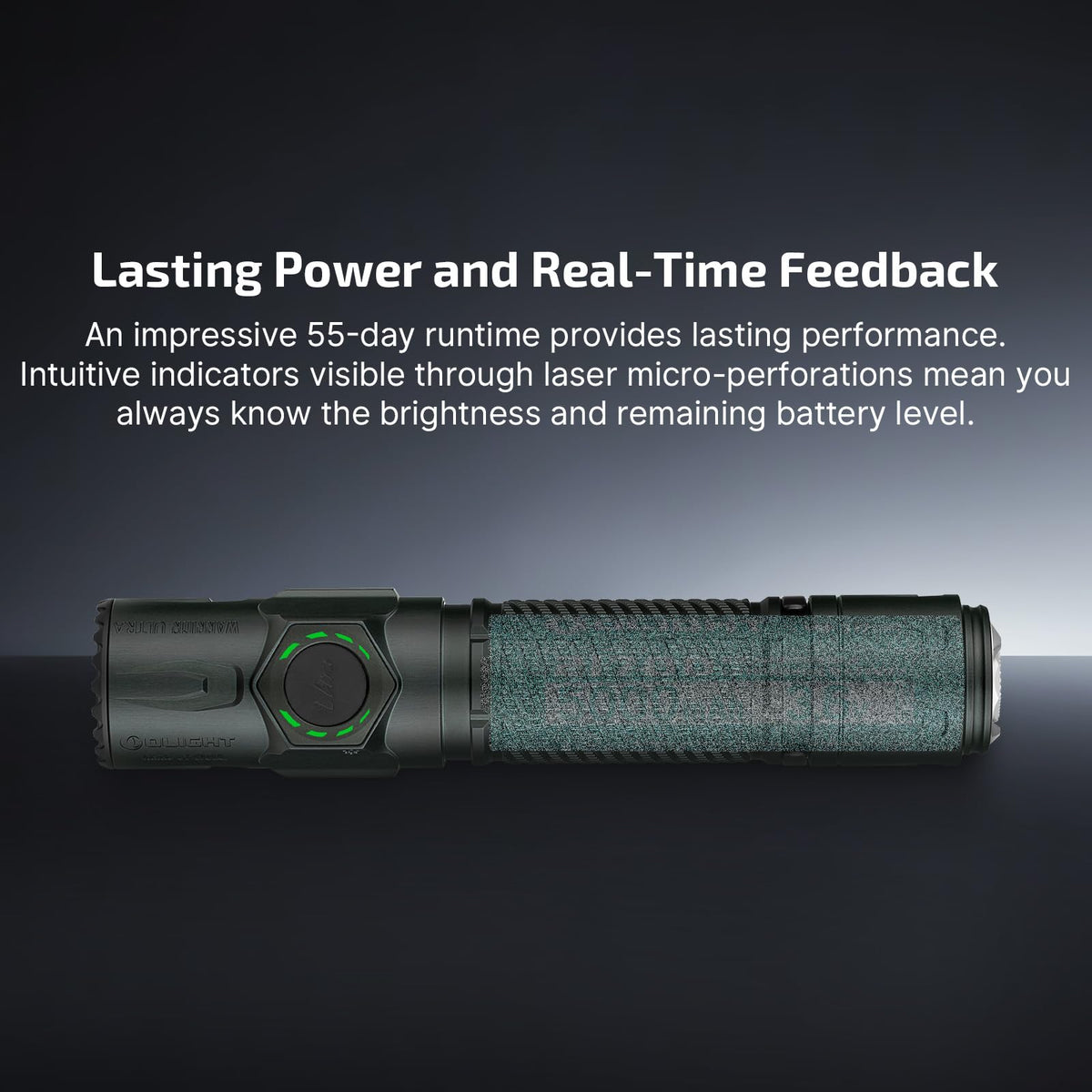 OLIGHT Warrior Ultra 2500lm proximity sensor active for surface-aware dimming