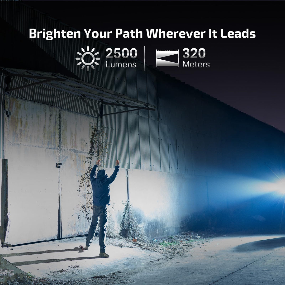 OLIGHT Warrior Ultra 2500lm tail-switch grip emphasizes secure tactical handling