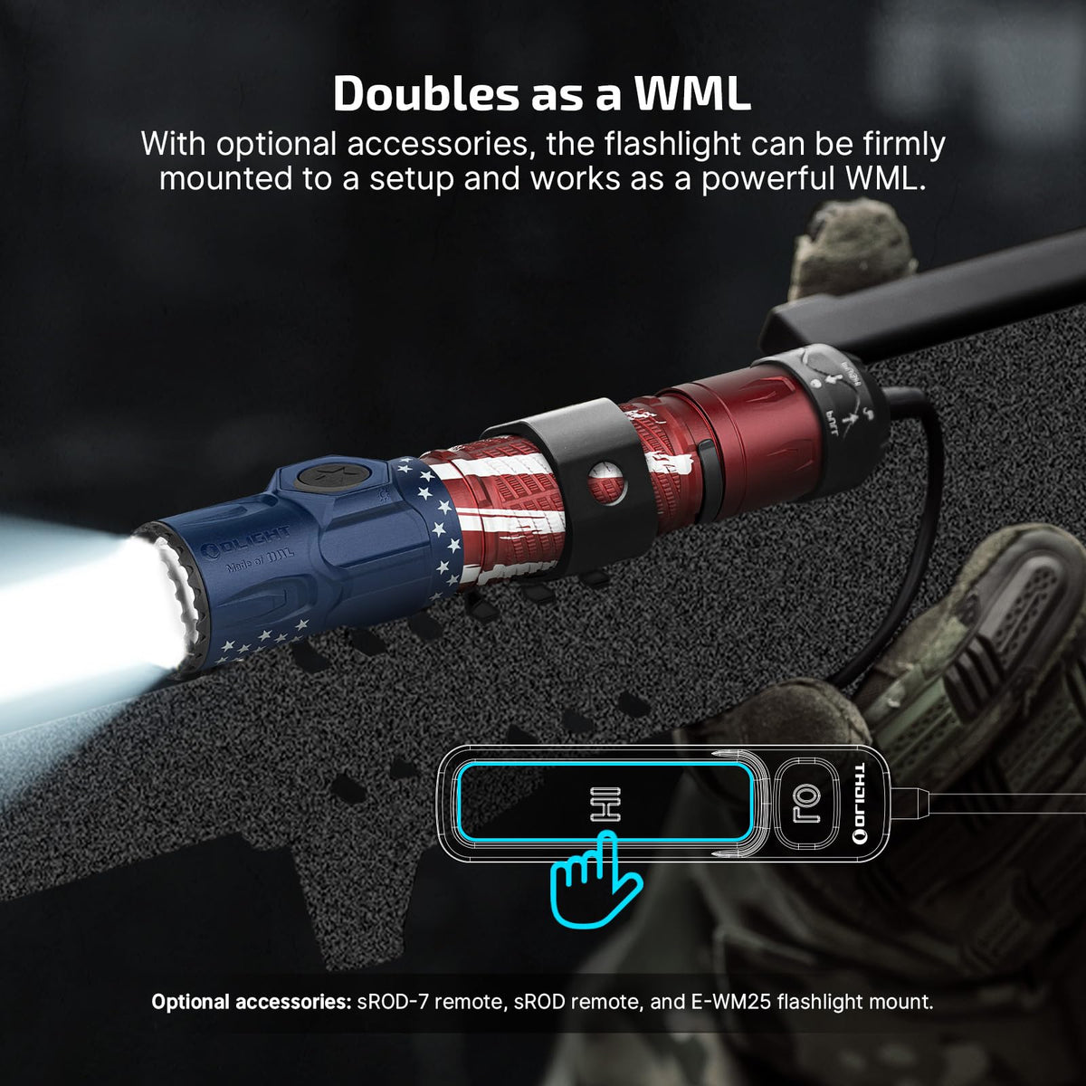 OLIGHT Warrior Ultra o-aluminum body designed for durability in the field.