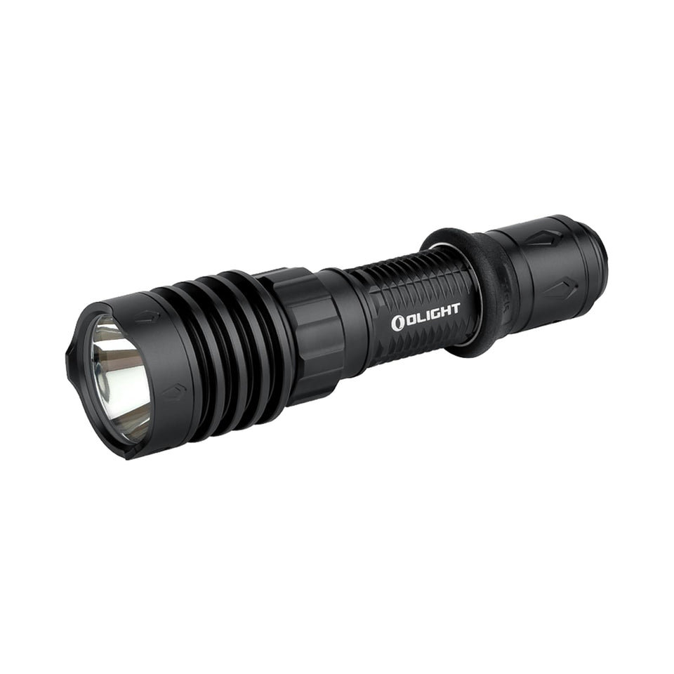 OLIGHT Warrior X 4 front view showing compact rugged design for daily tactical use