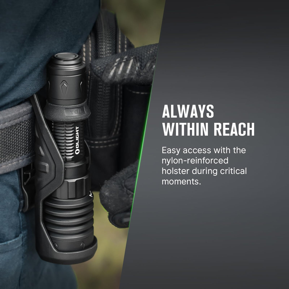 OLIGHT Warrior X 4 programmable mode switch for versatile lighting