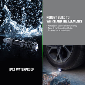 OLIGHT Warrior X 4 rugged body built for outdoor and repair tasks