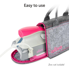 oliso Small Carry Bag raspberry compact size fits travel irons up to 7x4x4