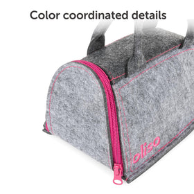 oliso Small Carry Bag raspberry soft sturdy handles for easy transport