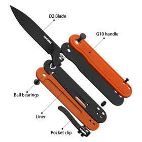OLITANS G040 ambidextrous clip mounting supports versatile carry options.