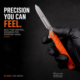 OLITANS G046 Mecha Mini back clip allows quick, accessible pocket carry.