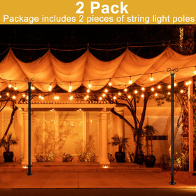 Oliynedy weather-ready-outdoor-poles resist rain and wind