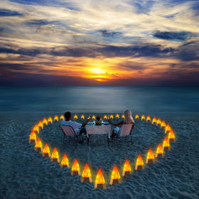 Ollcuz dining-table-warm-ambience enhances meals with a gentle flicker