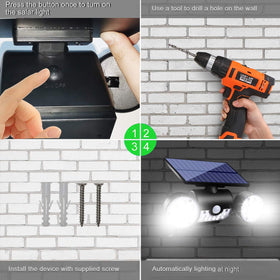 Ollivage IP65 waterproof design withstands rain and dust.