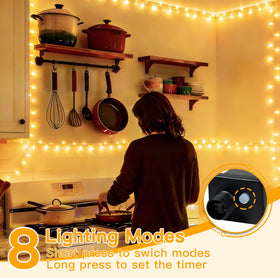 Ollny 200LED 60ft IP44 weatherproof for year-round use