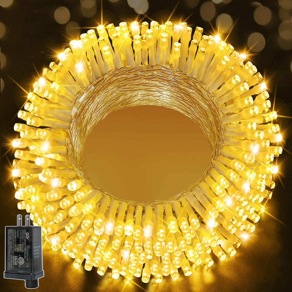 Ollny 200LED 60ft outdoor Christmas lights for festive outdoor decor