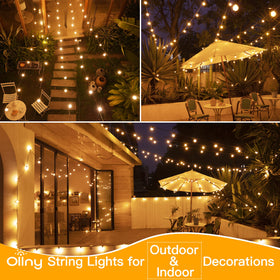 Ollny deck ambience lighting creates cozy evenings on a patio or balcony.