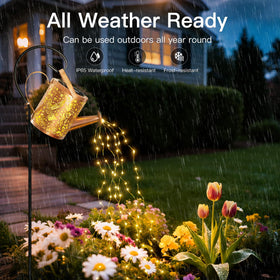 Ollny IP65 waterproof rating protects decor in rain or shine.