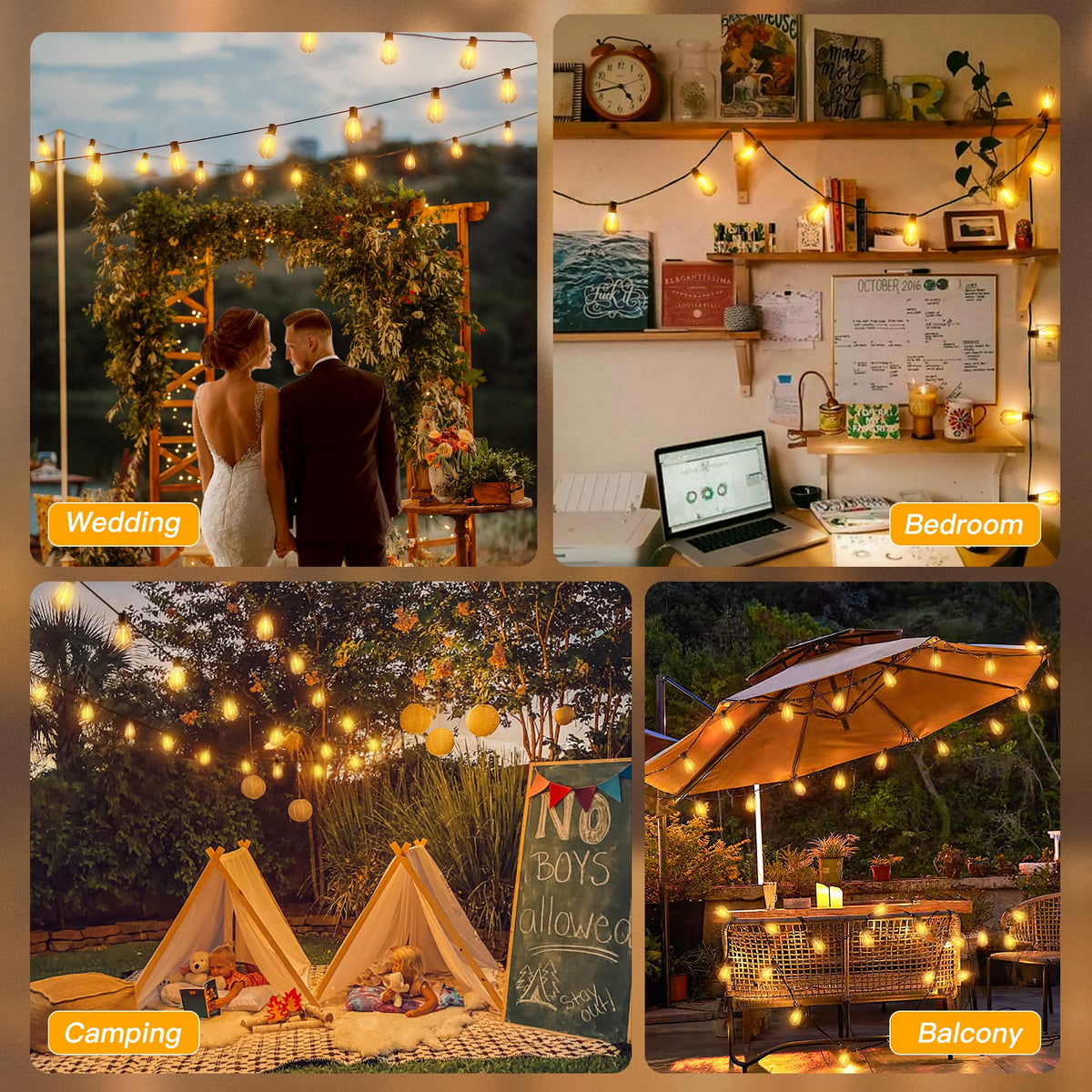 Ollny S11 lighting ideal for porch, balcony, or cafe outdoor spaces.