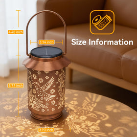 Ollny backyard ambience with solar hummingbird lantern creates cozy evenings.
