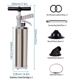 Olpchee clear pressure indicator shows ready unclogging status