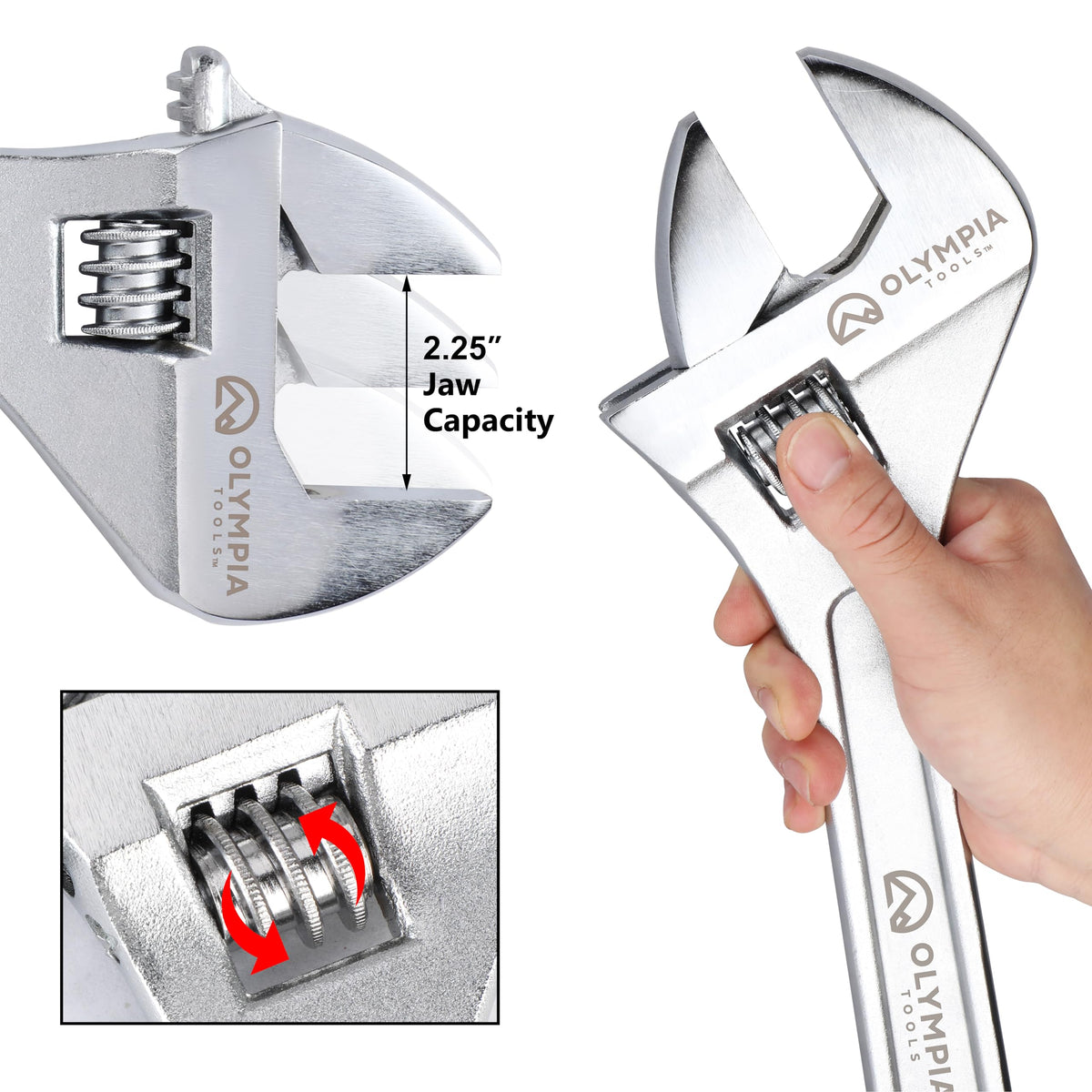 Olympia Tools drop-forged steel body designed for heavy use and durability