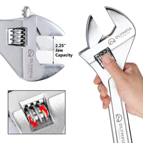 Olympia Tools drop-forged steel body designed for heavy use and durability