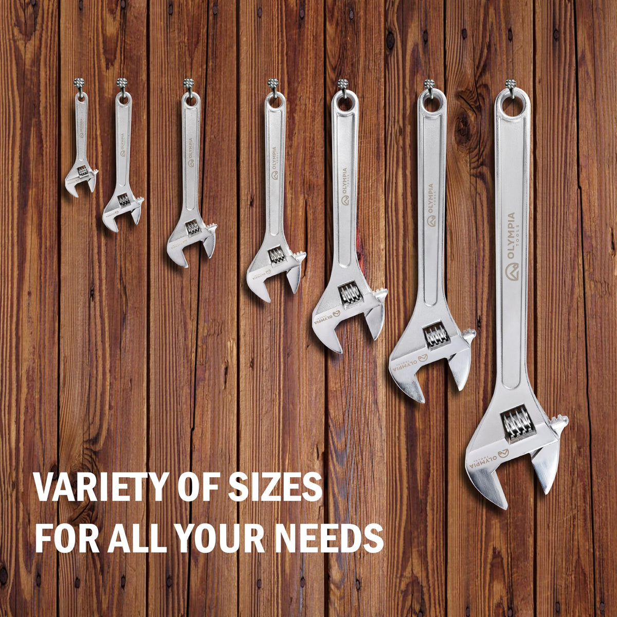 Olympia Tools chrome finish resists corrosion during frequent tasks