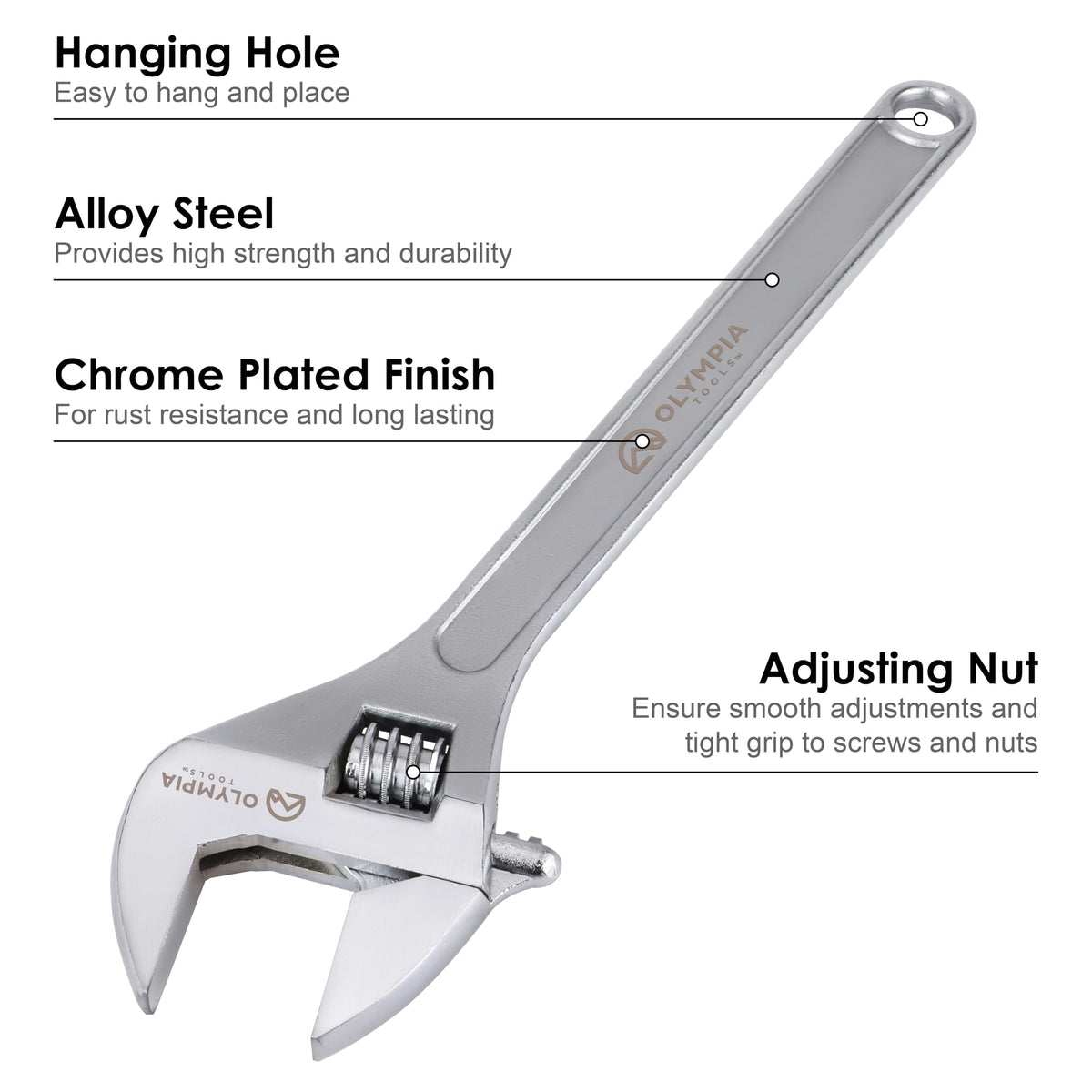 Olympia Tools jaws close-up demonstrating precise grip