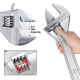 Olympia Tools 2-1/2 inch opening for larger fasteners in action