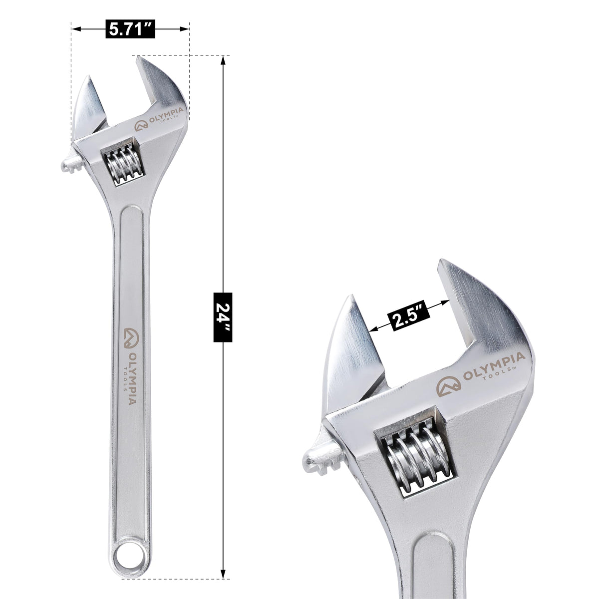 Olympia Tools knurled adjusting worm for smooth adjustments
