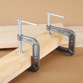 Olympia Tools C-Clamp durable steel frame withstands demanding workshop tasks.